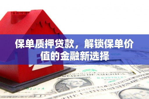 增城保单质押贷款，解锁保单价值的金融新选择