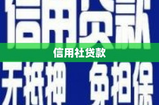 增城信用社贷款