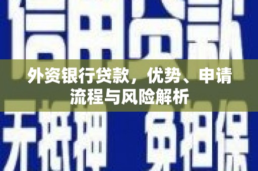 增城外资银行贷款，优势、申请流程与风险解析
