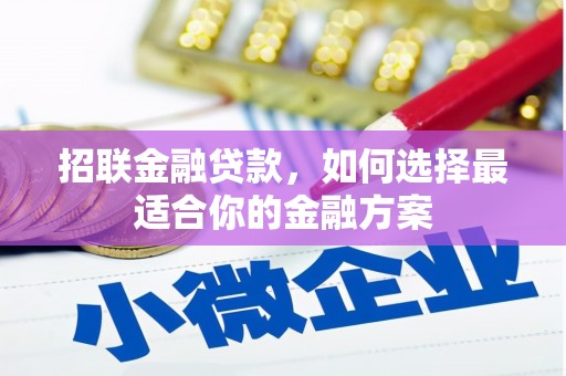 增城招联金融贷款，如何选择最适合你的金融方案