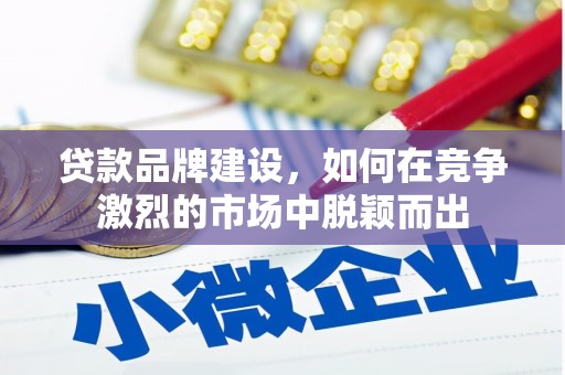 增城贷款品牌建设，如何在竞争激烈的市场中脱颖而出