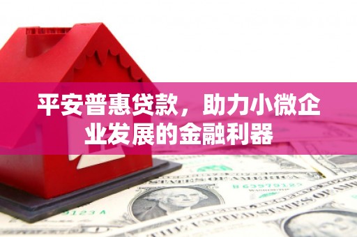 增城平安普惠贷款，助力小微企业发展的金融利器