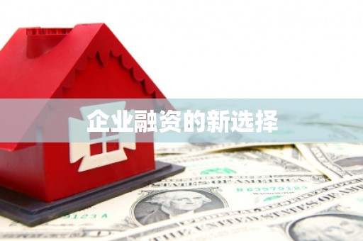 增城企业融资的新选择