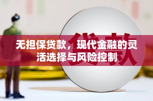 增城无担保贷款，现代金融的灵活选择与风险控制