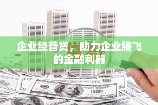 增城企业经营贷，助力企业腾飞的金融利器