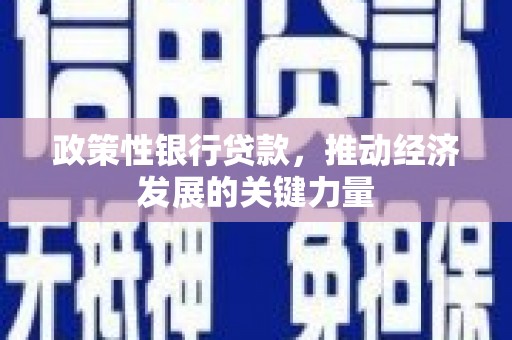 增城政策性银行贷款，推动经济发展的关键力量
