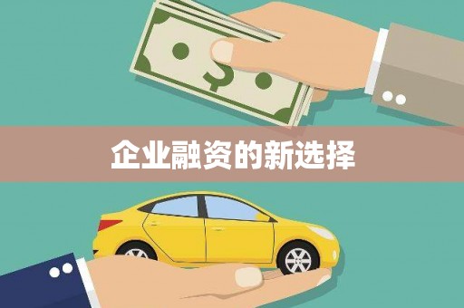 增城企业融资的新选择