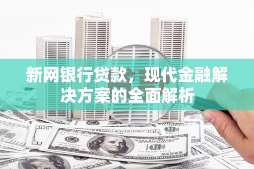 增城新网银行贷款，现代金融解决方案的全面解析