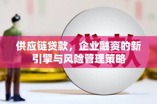 增城供应链贷款，企业融资的新引擎与风险管理策略