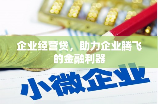 增城企业经营贷，助力企业腾飞的金融利器