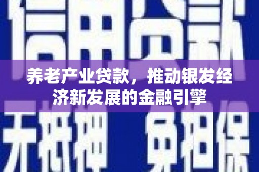增城养老产业贷款，推动银发经济新发展的金融引擎