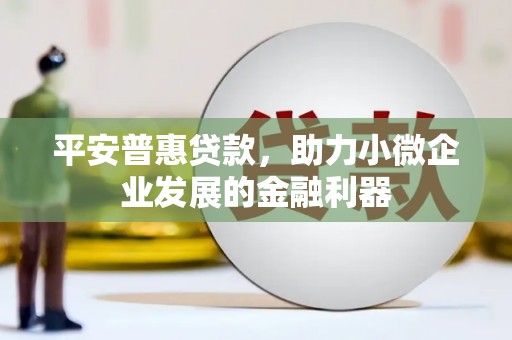 增城平安普惠贷款，助力小微企业发展的金融利器