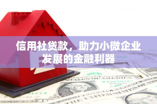 增城信用社贷款，助力小微企业发展的金融利器